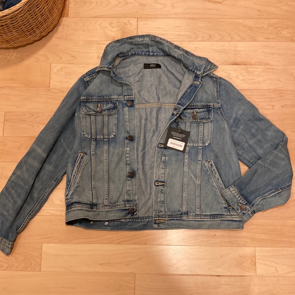 Able denim jacket, large. NWT-TTS.